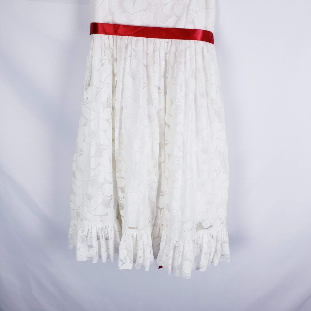 David's Bridal Flower Girl / Communion Lace Dress - Picture 4 of 8